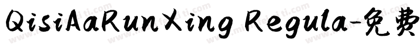 QisiAaRunXing Regula字体转换